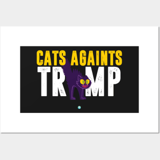 Cats against Trump- Funny Artwork Gift Posters and Art